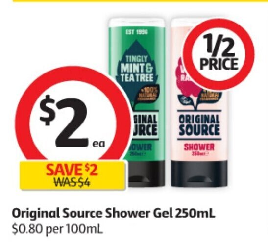 Original Source Shower Gel 250mL offer at Coles