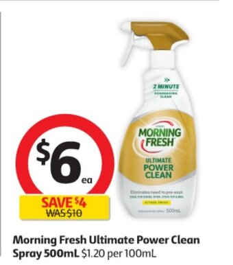 Coles Morning Fresh Ultimate Power Clean Spray 500mL offer