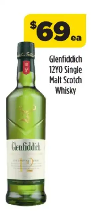 Coles Glenfiddich 12Y0 Single Malt Scotch Whisky offer