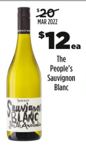 Coles The People's Sauvignon Blanc offer