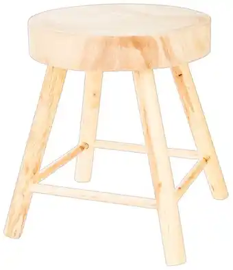 Spotlight Ombre Home Coastal Wooden Stool 37 x 45cm offer