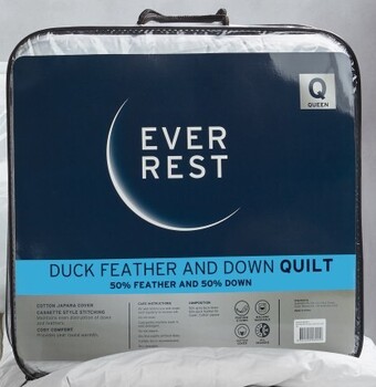 Spotlight 40% off Ever Rest 50% Duck Down 50% Feather Quilt offer