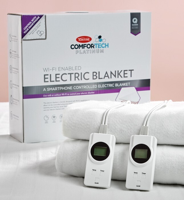 50 off Tontine Wi Fi Enabled Electric Blanket offer at Spotlight