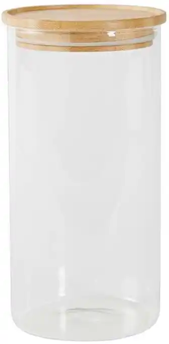 1.5L Glass Canister with Bamboo Lid