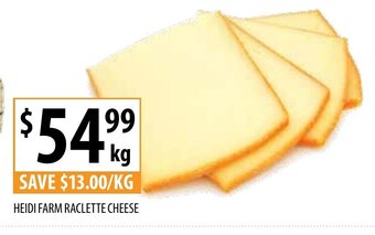 Supabarn Heidi Farm Raclette Cheese offer