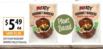 Eaty Plant Based Beef Burgers 250g 21,96 per kg