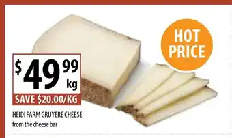 Supabarn Heidi Farm Gruyere Cheese From The Cheese Bar offer