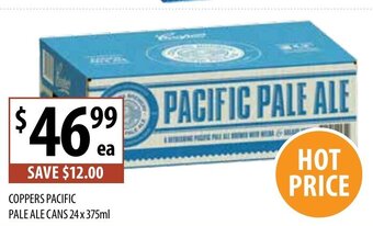 Supabarn Coppers Pacific Pale Ale Cans 24x375ml offer