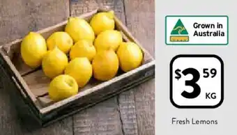 Foodworks Fresh Lemons Per Kg offer
