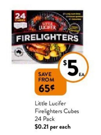 Little Lucifer Firelighters Cubes 24 Pack