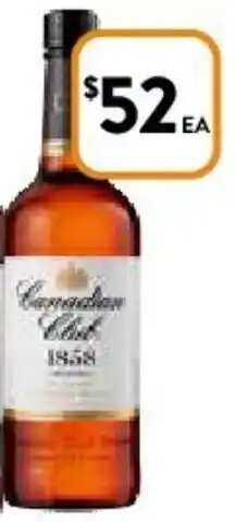 Foodworks Canadian Club Original 1L offer