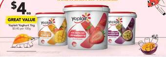 Drakes Yoplait Yoghurt 1kg offer