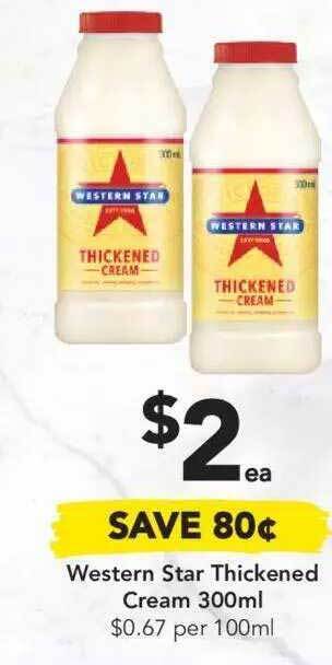 Drakes Western Star Thickened Cream 300ml offer