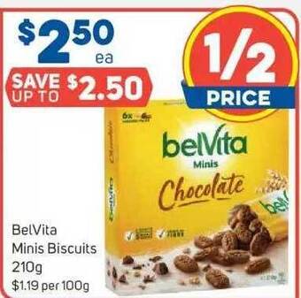 Foodland BelVita Minis Biscuits 210g offer