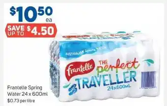 Foodland Frantelle Spring Water 24 X 600 Ml offer