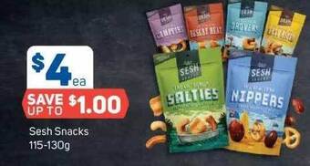Foodland Sesh Snacks 115-130g offer