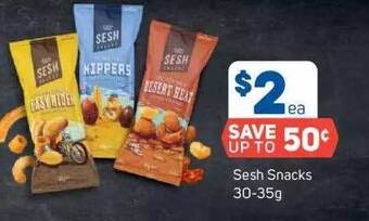 Foodland Sesh Snacks 30-35g offer