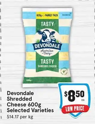 IGA Devondale Shredded Cheese 600g offer
