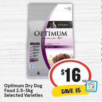 IGA Optimum Dry Dog Food 2.5-3kg offer
