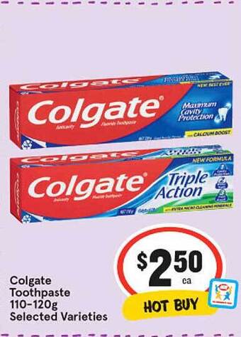 IGA Colgate Toothpaste 110-120G offer