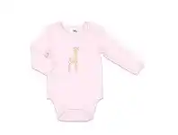 4Baby Savannah Bodysuit Long Sleeve Giraffe Pink 0000