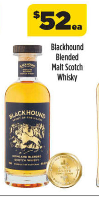 Liquorland Blackhound blended malt scotch whisky offer