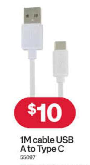 1M cable USB A to Type C