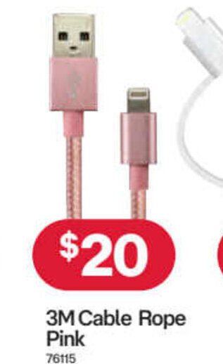 Australia Post 3M cable rope pink offer