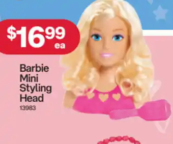 Australia Post Barbie mini styling head offer