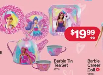 Australia Post Barbie tin tea set offer