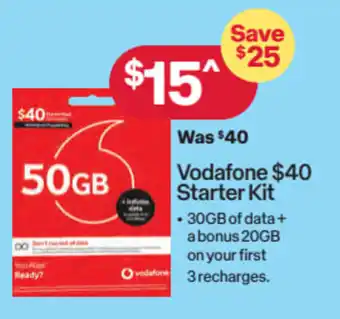 Australia Post Vodafone S40 starter kit offer