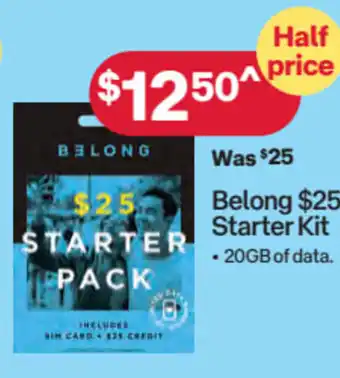 Australia Post Belong S25 starter kit offer