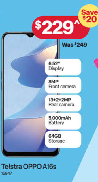 Australia Post Telstra OPPO A16s offer