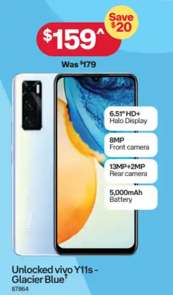 Australia Post Unlocked vivo Y11s - glacier blue offer