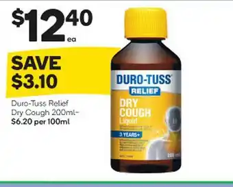 Woolworths Duro-tuss Relief Dry Cough offer