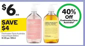 Woolworths Freshwater Farm Australia Hand Wash offer