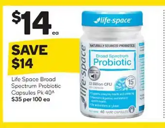 Woolworths Life Space Broad Spectrum Probiotic Capsules offer