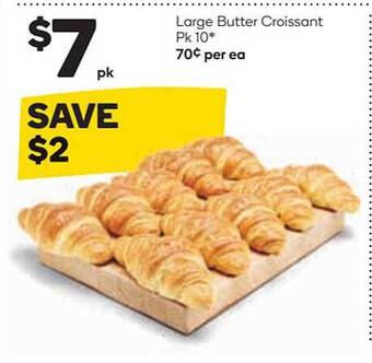 Woolworths Large Butter Croissant offer