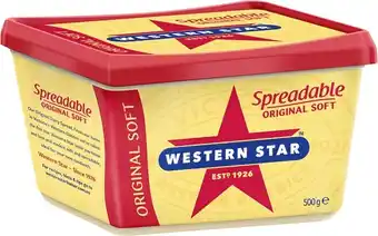 Western Star Spreadable Butter 500g Selected Varieties