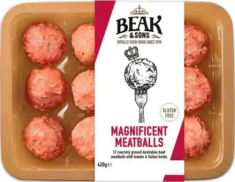 Beak & Sons Magnificent Meatballs 420g