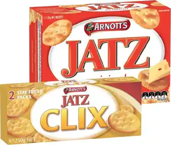 IGA Xpress Arnottu2019s Jatz, Savoy or Clix 225-250g Selected Varieties offer