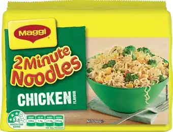 IGA Xpress Maggi 2 Minute or Fusian Noodles 5 Pack Selected Varieties offer