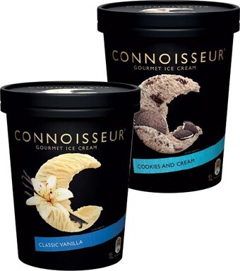 Connoisseur Gourmet Ice Cream 1 Litre Selected Varieties