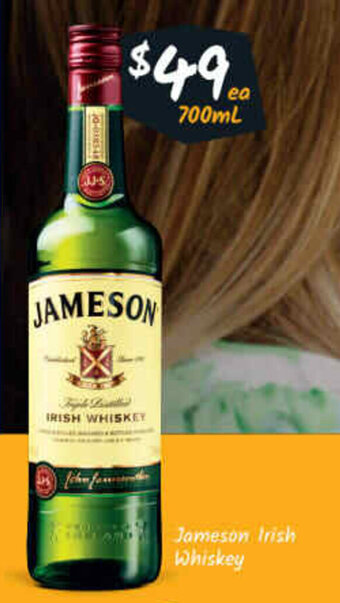 Cellarbrations Jameson Irish Whiskey 700mL offer