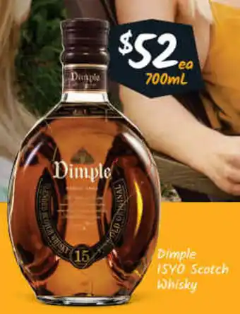 Cellarbrations Dimple 15YO Scotch Whisky 700mL offer