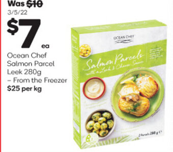 Woolworths Ocean Chef Salmon Parcel Leek 280g - From the Freezer offer