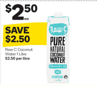 Woolworths Raw C Coconut Water 1 Litre offer