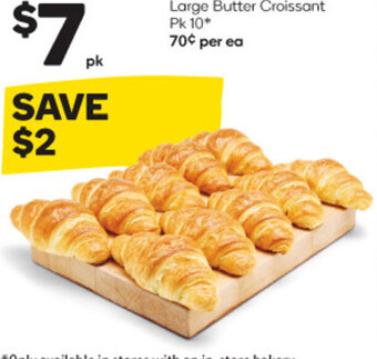 Woolworths Large Butter Croissant Pk 10 offer