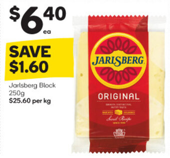 Woolworths Jarlsberg Block 250g offer