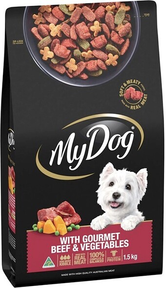 BIG W My Dog Gourmet Beef & Vegetables Dry Dog Food 1.5kg offer